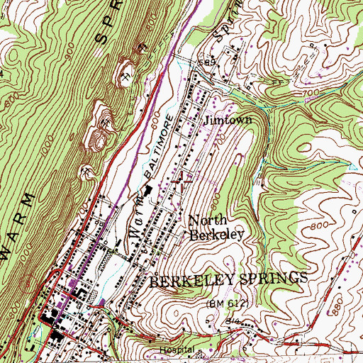 Topographic Map of Wesleyan Chapel Church, WV