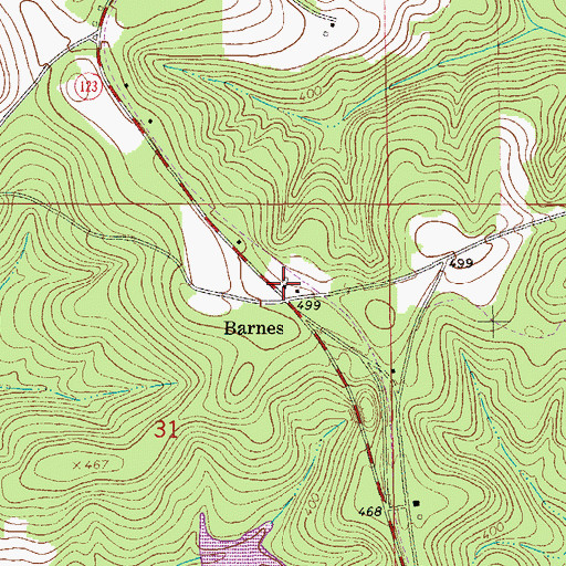 Topographic Map of Holy Faith Mission Full Gospel Church, AL
