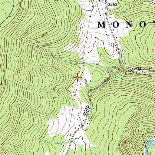 Topographic Map of Durbin Water Spring, WV
