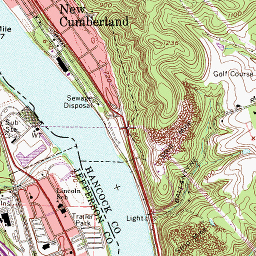 Topographic Map of Blackhorse (historical), WV