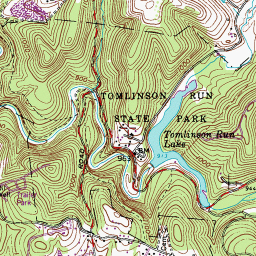 Topographic Map of Conservation Commission Spring, WV