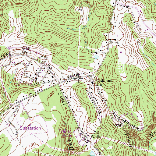 Topographic Map of Jefferson School (historical), WV