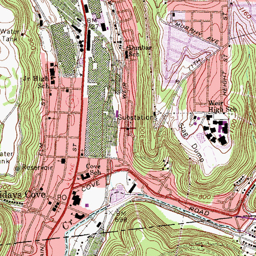 Topographic Map of Kingdom Hall of Jehovahs Witnesses, WV