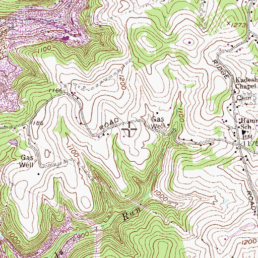 Topographic Map of Brooke County Home (historical), WV