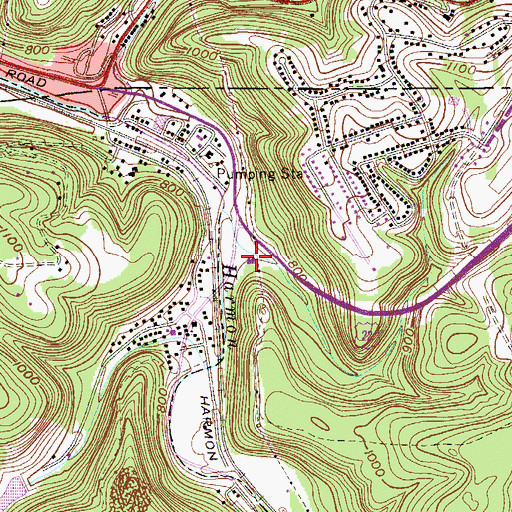 Topographic Map of Christ Apostolic Temple, WV
