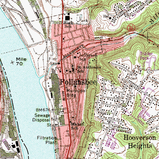 Topographic Map of Episcopal Church of the Good Shepherd, WV