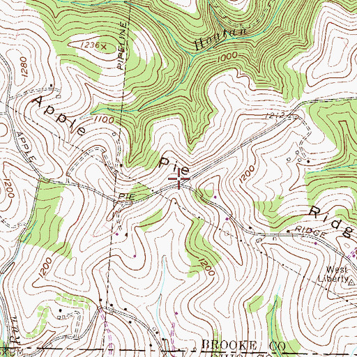 Topographic Map of Leffler School (historical), WV
