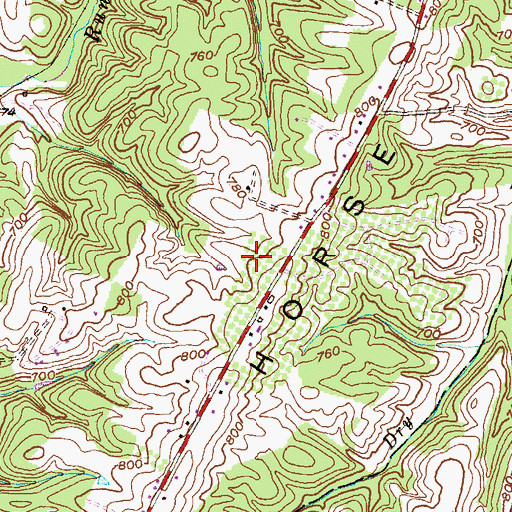 Topographic Map of War Memorial Hospital, WV