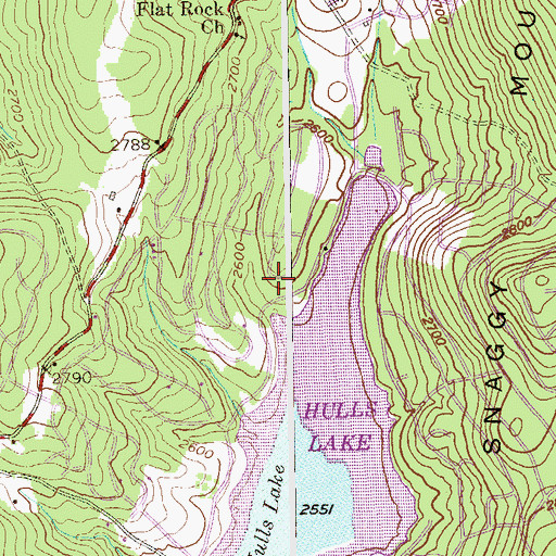 Topographic Map of Alpine Lake, WV