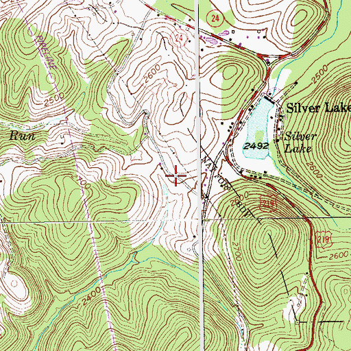 Topographic Map of Breedlove (historical), WV