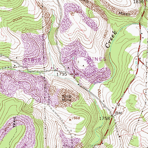 Topographic Map of Guseman School (historical), WV