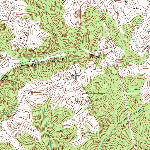 Topographic Map of Hockert School (historical), WV