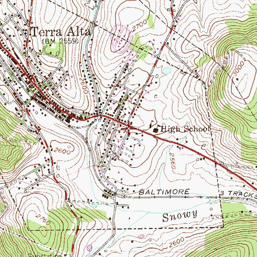 Topographic Map of Independent United Brethren Church, WV
