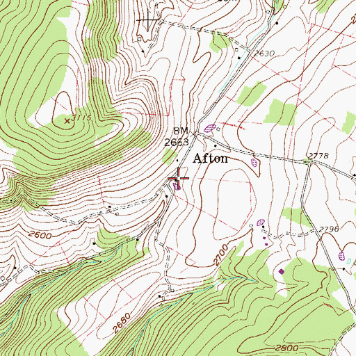 Topographic Map of Kelly School (historical), WV