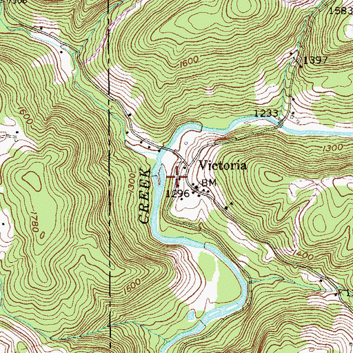 Topographic Map of Manacea Spring, WV