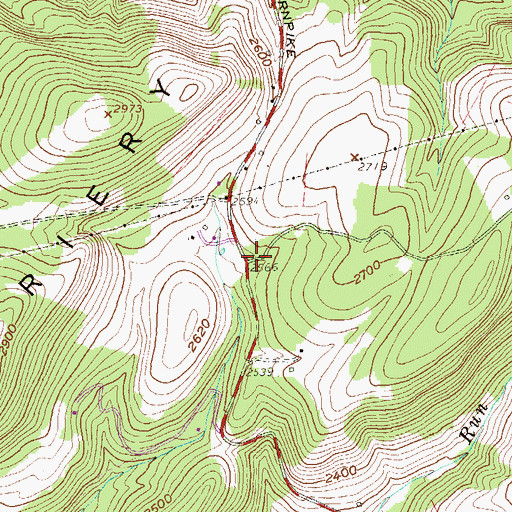 Topographic Map of Mount Carmel Church (historical), WV