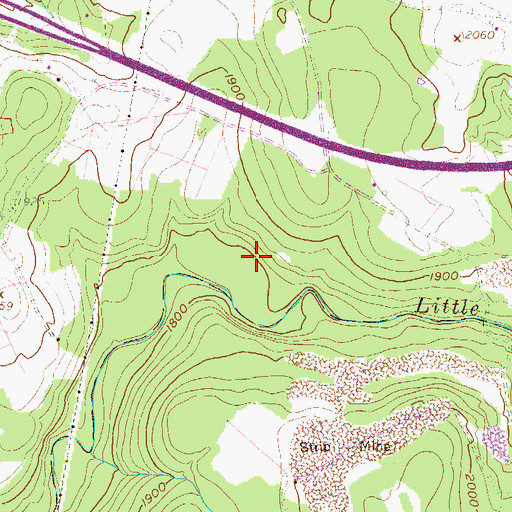 Topographic Map of Old Brick Church (historical), WV