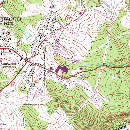 Topographic Map of Preston County, WV