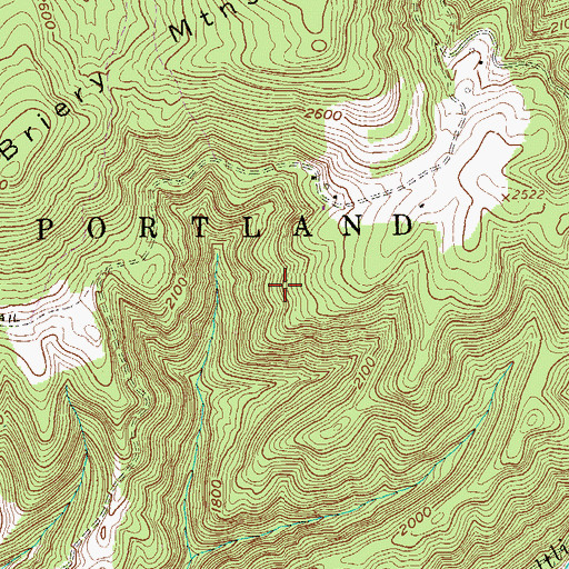 Topographic Map of Saint Pauls Methodist Protestant Church (historical), WV
