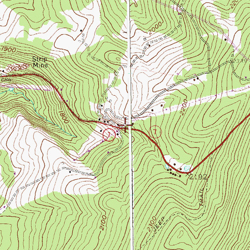 Topographic Map of Union School (historical), WV