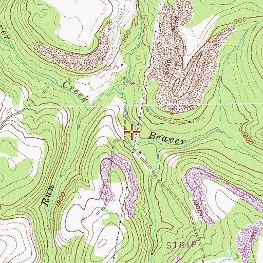 Topographic Map of Vale School (historical), WV