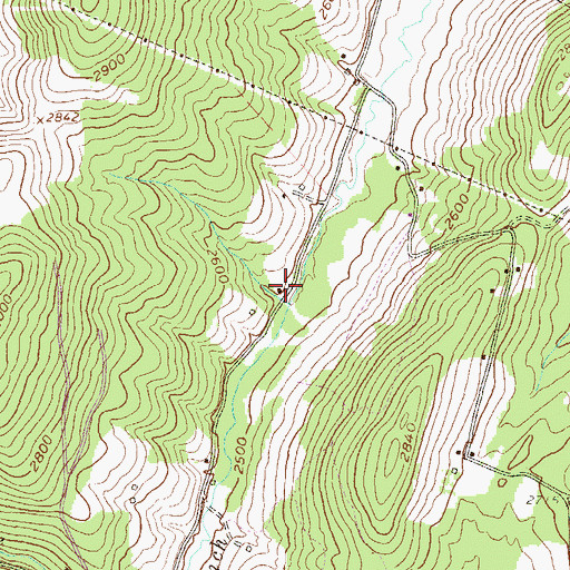 Topographic Map of Washington Manor School (historical), WV