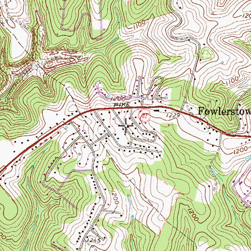 Topographic Map of Chapman Addition, WV