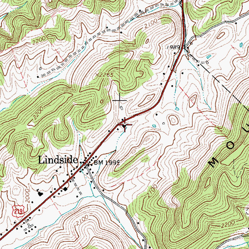 Topographic Map of German Baptist Church, WV