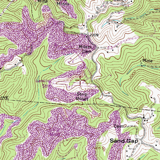 Topographic Map of Mike Ferrell Field, WV