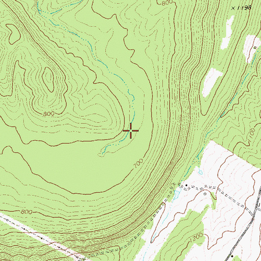Topographic Map of Ferndale Farms Recreation Lake Dam, WV