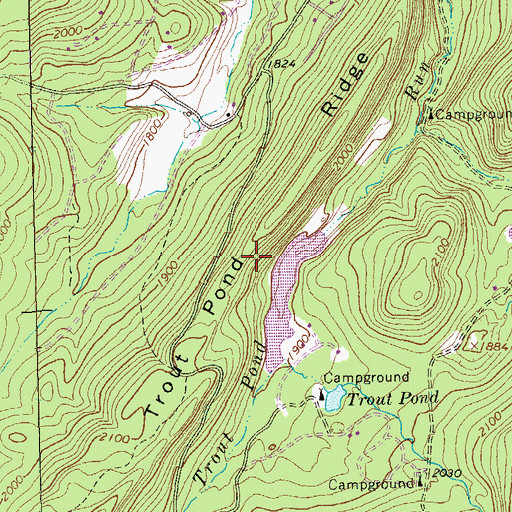 Topographic Map of Rockcliff Lake Dam, WV