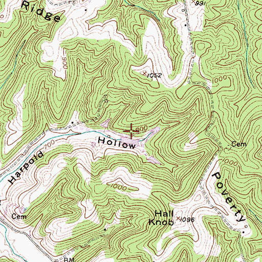 Topographic Map of H C Fisher Fishing Lake Number Three Dam, WV