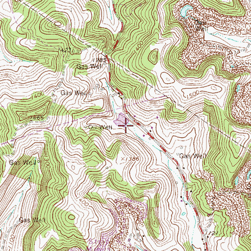 Topographic Map of Polk Creek Structure 3 K Dam, WV