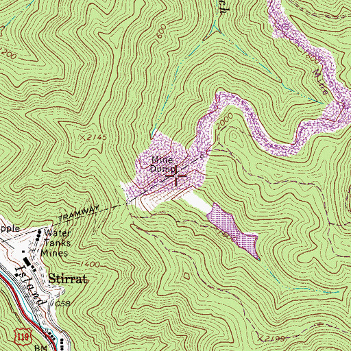 Topographic Map of Stirrat Number 15 Impoundment, WV