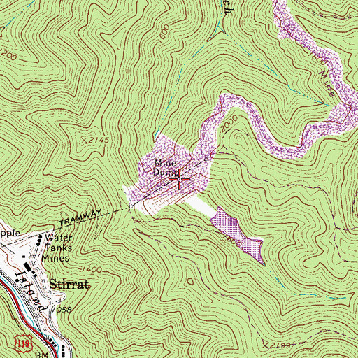 Topographic Map of Stirrat Number 15 Impoundment, WV