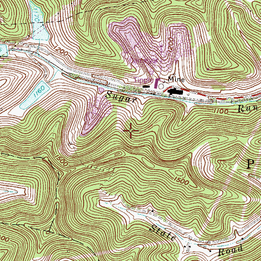 Topographic Map of Loveridge Number Four Dam, WV