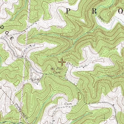 Topographic Map of Conner Run Dam, WV