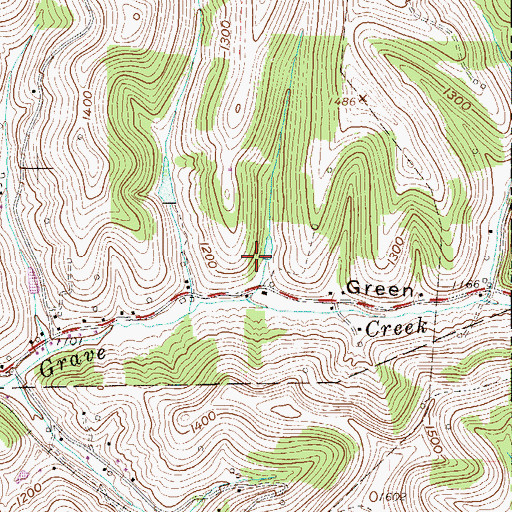Topographic Map of Upper Grave Creek Structure Number Eight Dam, WV