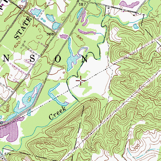 Topographic Map of Pond Number Nine, WV