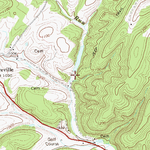 Topographic Map of Patterson Creek Structure 20 Dam, WV