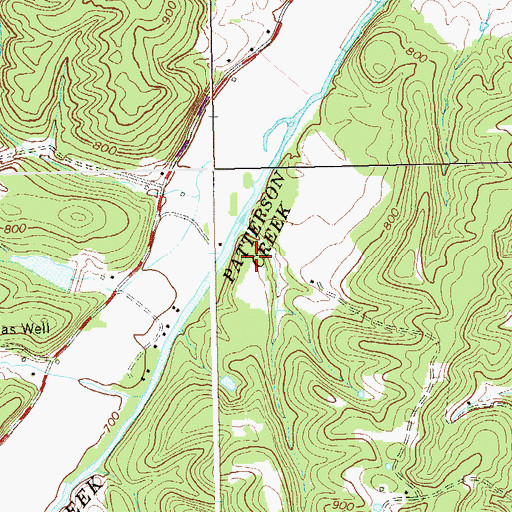 Topographic Map of Patterson Creek Structure 27 Dam, WV