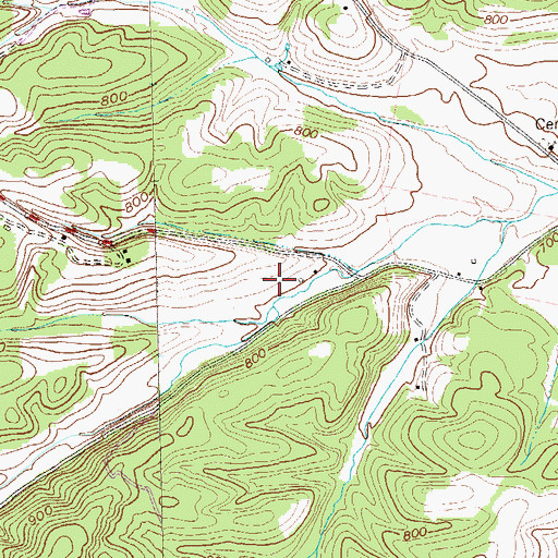 Topographic Map of Patterson Creek Structure 37 Dam, WV
