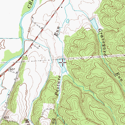Topographic Map of Patterson Creek Structure 44 Dam, WV