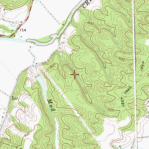Topographic Map of Patterson Creek Structure 52 Dam, WV