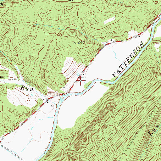 Topographic Map of Patterson Creek Structure 48 Dam, WV