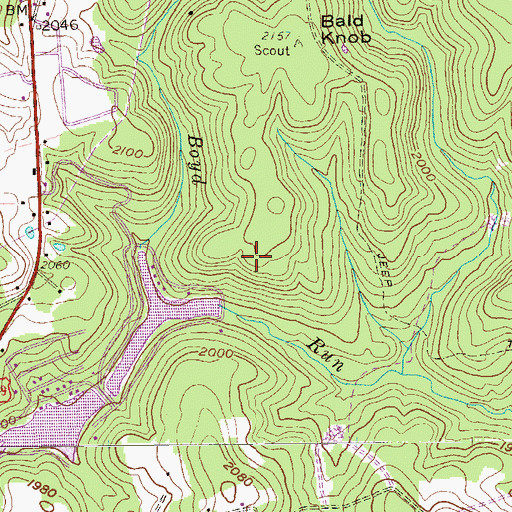 Topographic Map of Wildwood Lake Dam, WV