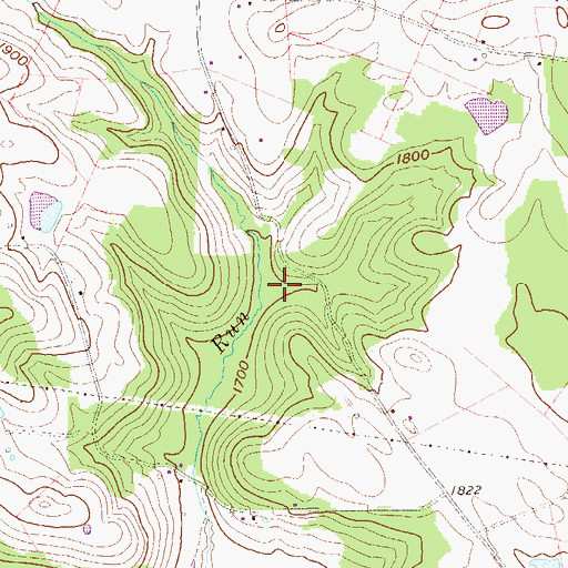 Topographic Map of Petitte Number One Refuse Impoundment Dam, WV