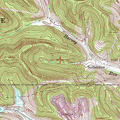 Topographic Map of Loveridge Mine Slurry Impoundment, WV