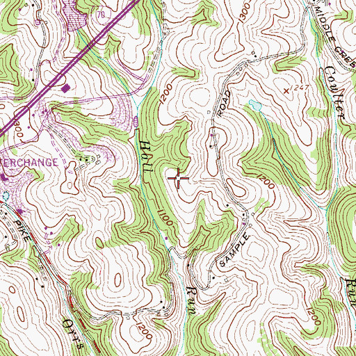 Topographic Map of Millcrest Farm Pond Dam, WV