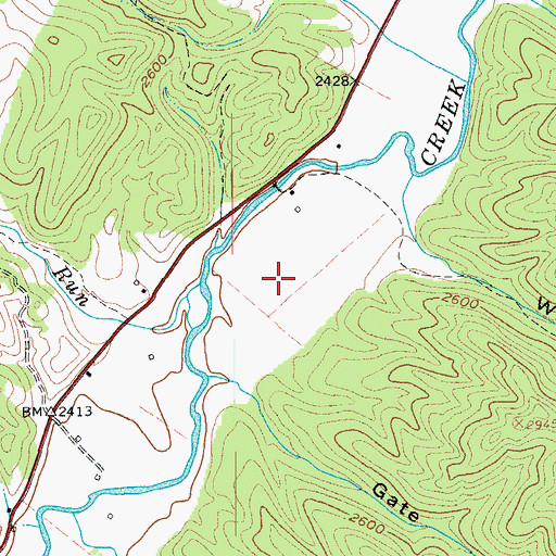 Topographic Map of Seneca Lake Dam, WV